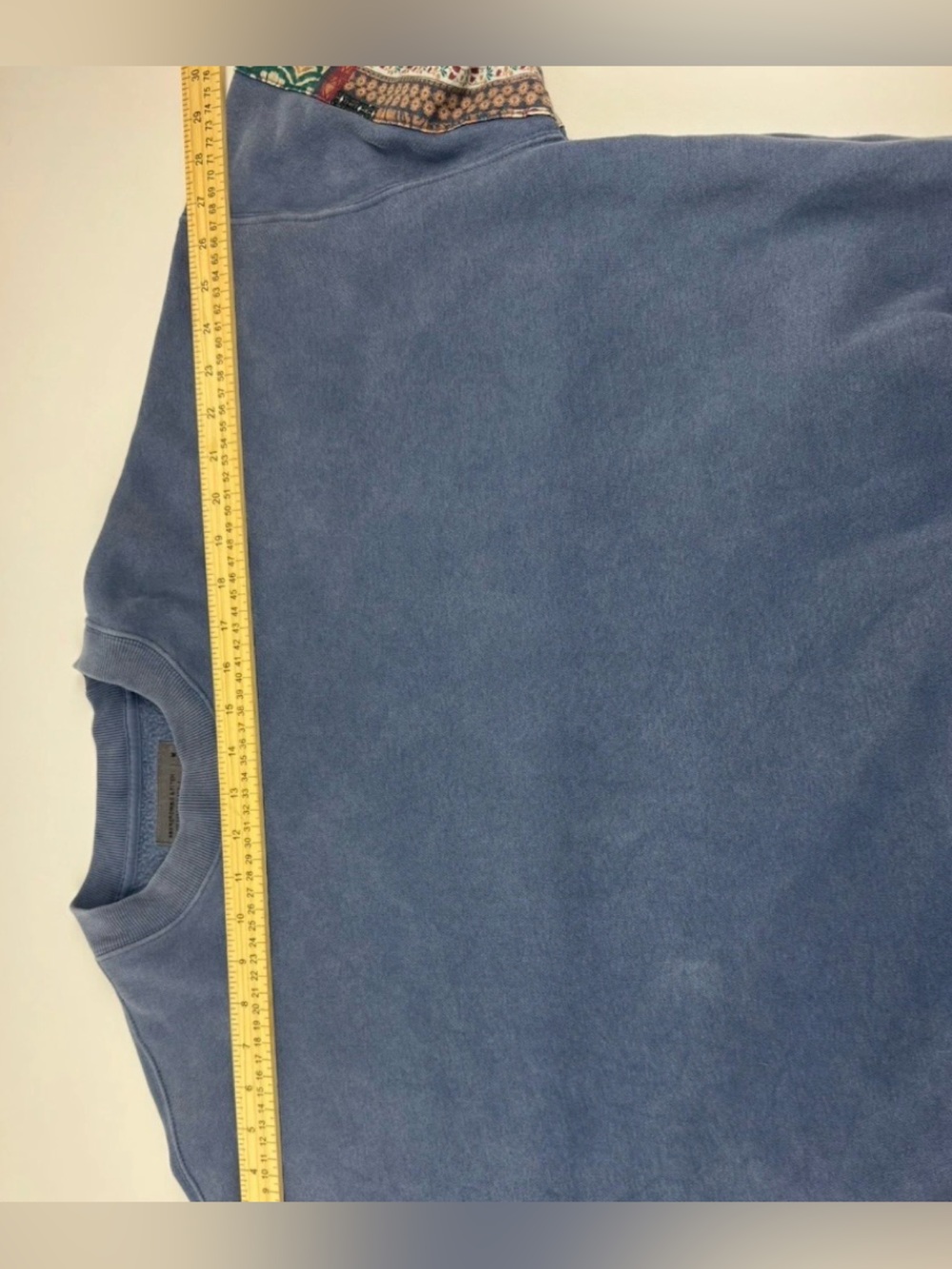 Abercrombie & Fitch Patchwork Crewneck Oversized Multicolor Mens M - Picture 9 of 9